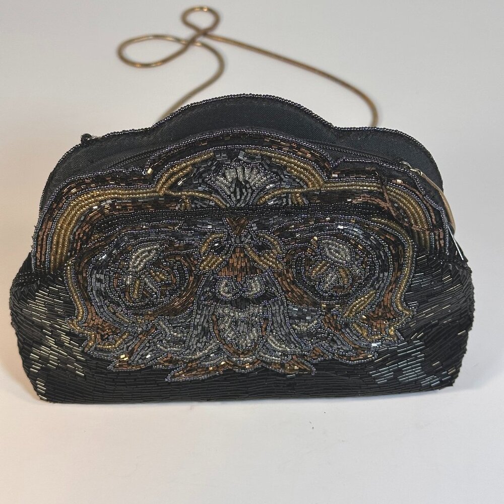 Beaded purse by Delill Muted colors